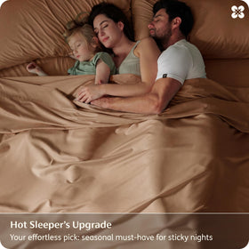 Bedsure king-size fitted sheet showing 16-inch deep pocket for secure fit