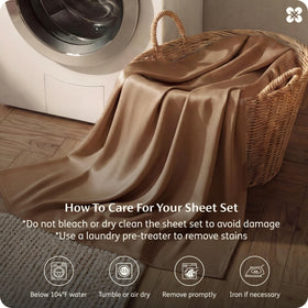 OEKO-TEX certified label on Bedsure bamboo sheets