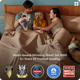 Two Bedsure pillowcases with envelope closures, smooth and secure on the bed