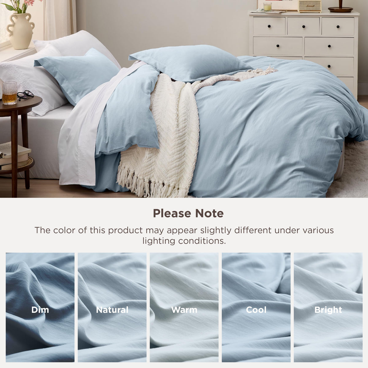 Lightweight Bedsure bedding designed for all-season comfort and easy layering.