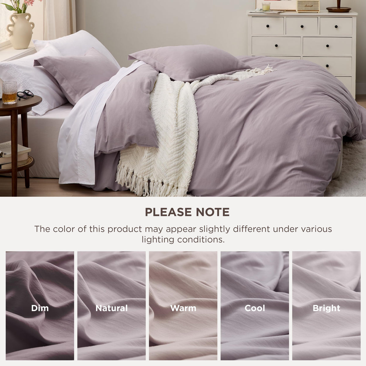 Lightweight Bedsure all-year bedding ideal for varied temperatures