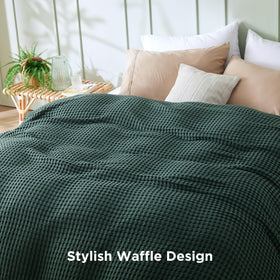 Bedsure breathable throw ready for couch sessions with dry, cool comfort.