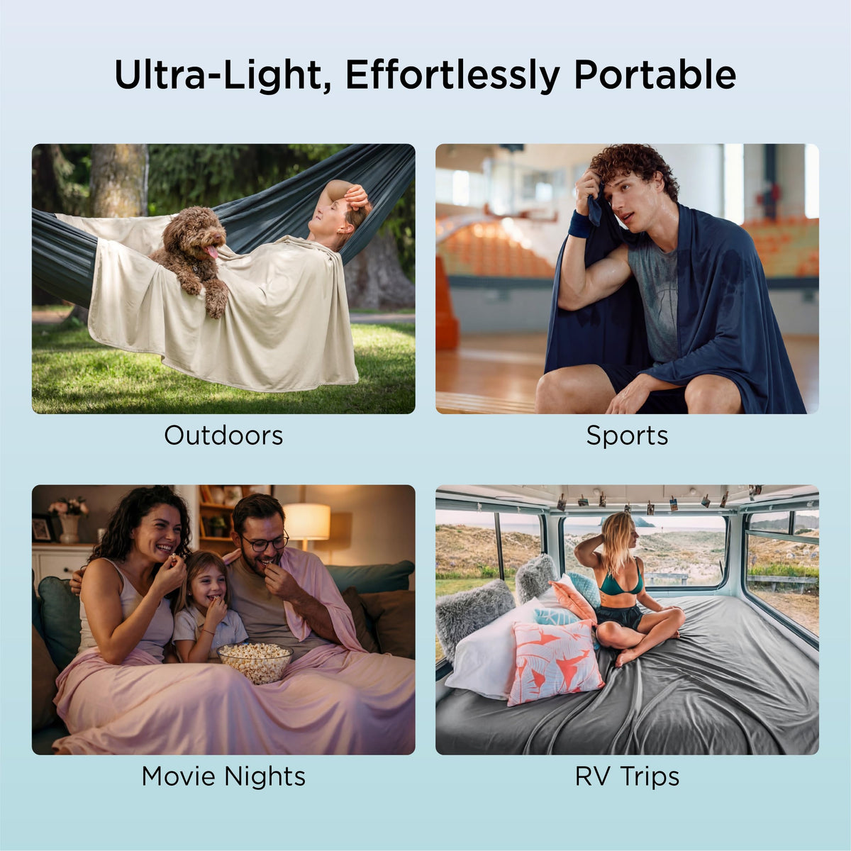 Bedsure lightweight breathable blanket stays cool in warm months.
