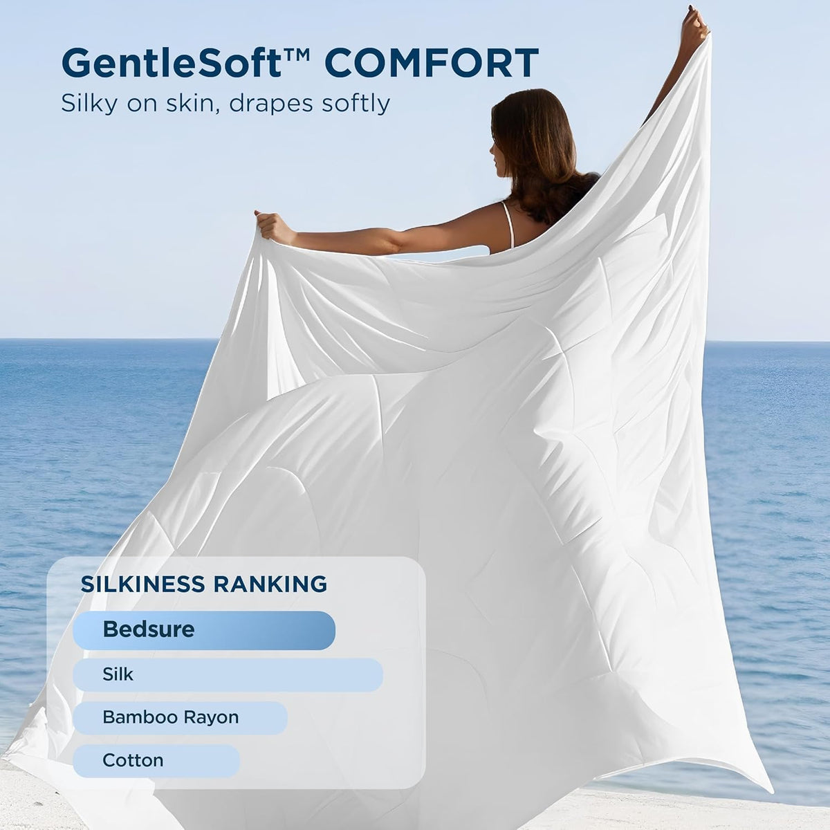 Bedsure lightweight cloud-soft shell emphasizes airy comfort and easy layering.