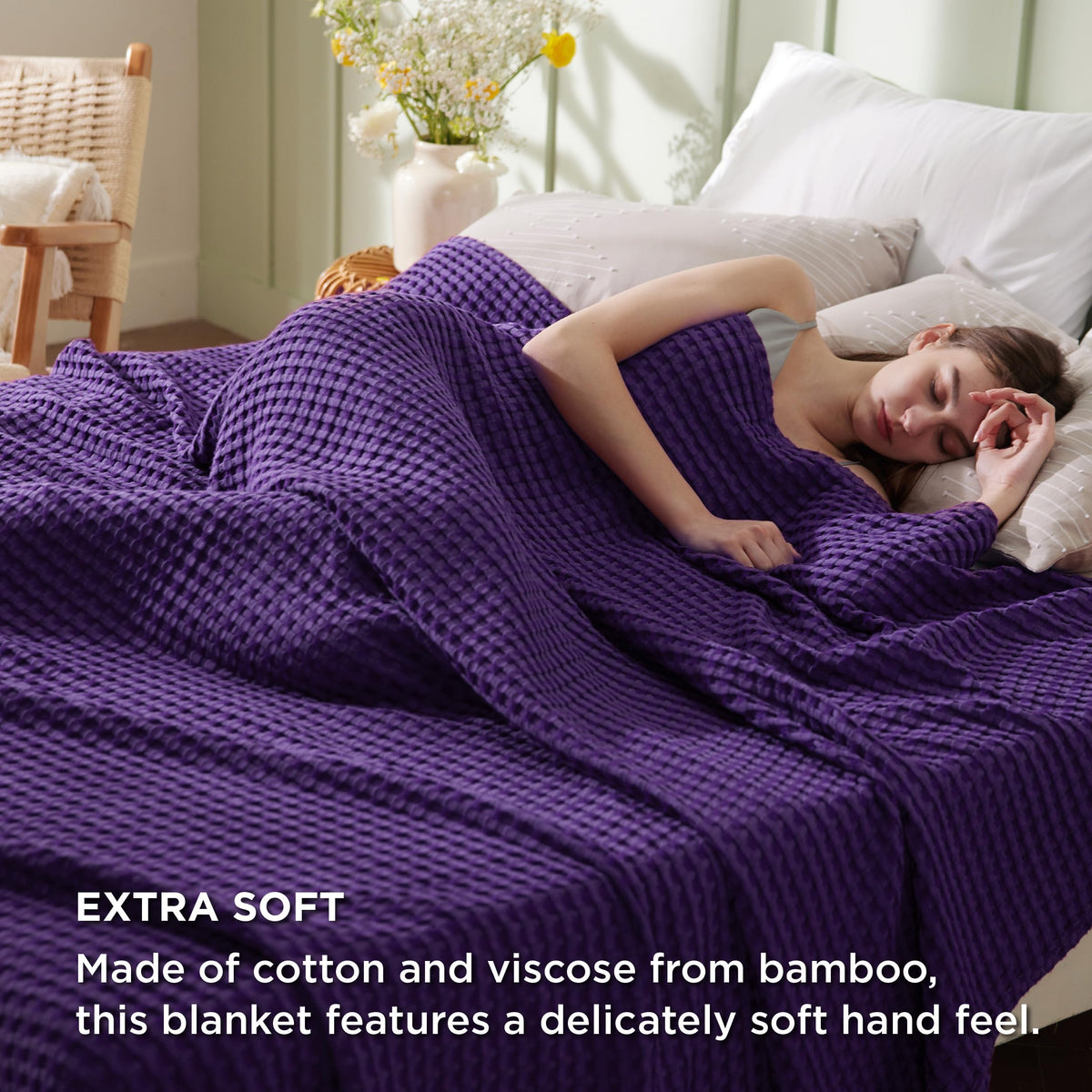 Bedsure lightweight cooling blanket—ideal for hot sleepers on warm nights.