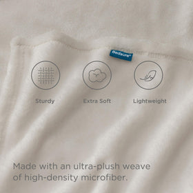 Bedsure lightweight cozy blanket texture highlighting breathable warmth.