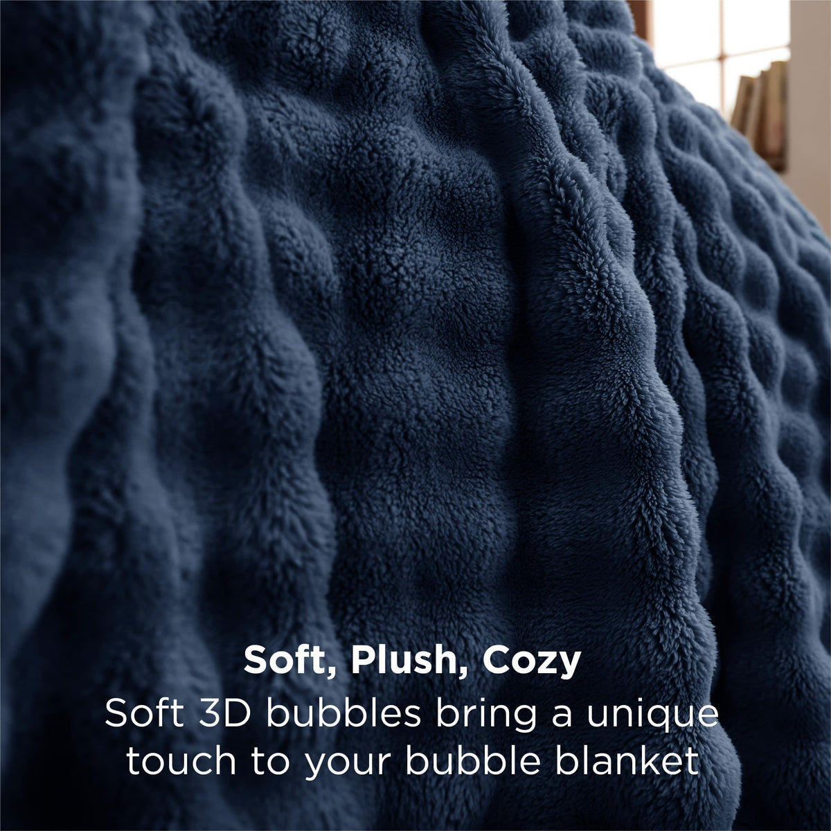 Lightweight Bedsure throw ideal for movie nights and couch reading sessions.