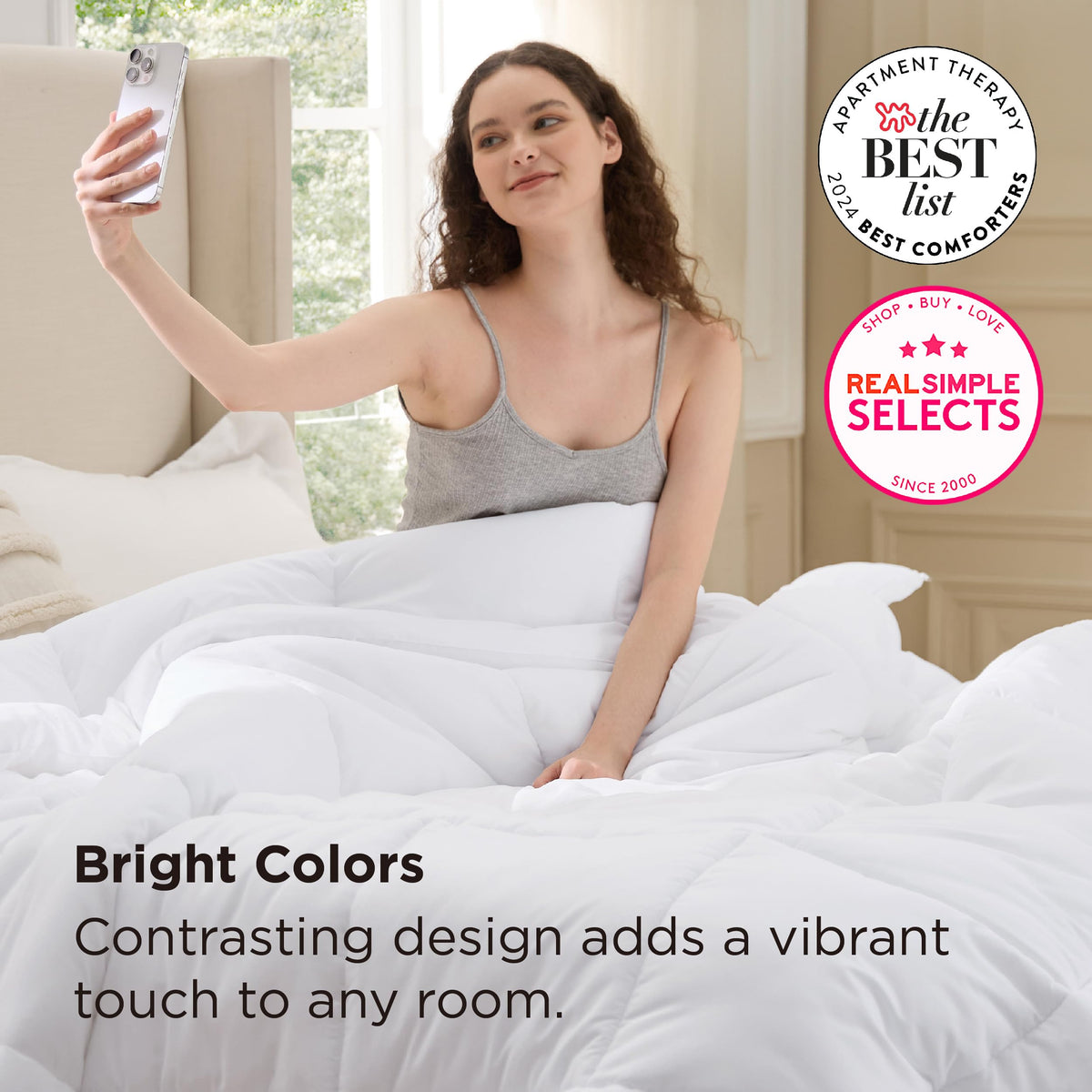 Bedsure lightweight duvet insert ready for outdoor camping adventures.