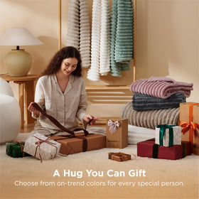 Bedsure lightweight fleece blanket provides warm comfort without bulk