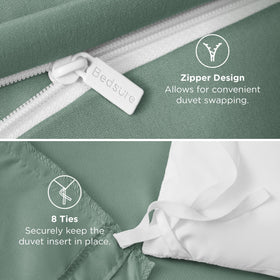 Bedsure lightweight year-round use ideal for all seasons.