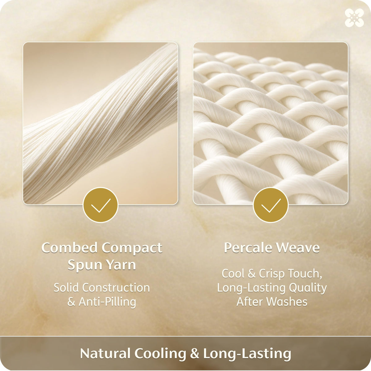 Bedsure linen-like texture sheets offer a relaxed look with smooth, wrinkle-free feel.
