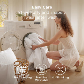 Bedsure machine-washable care keeps softness and loft after every wash.