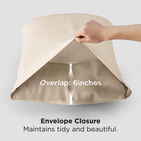 Bedsure machine-wash friendly pillowcase with OEKO-TEX certification for easy care.