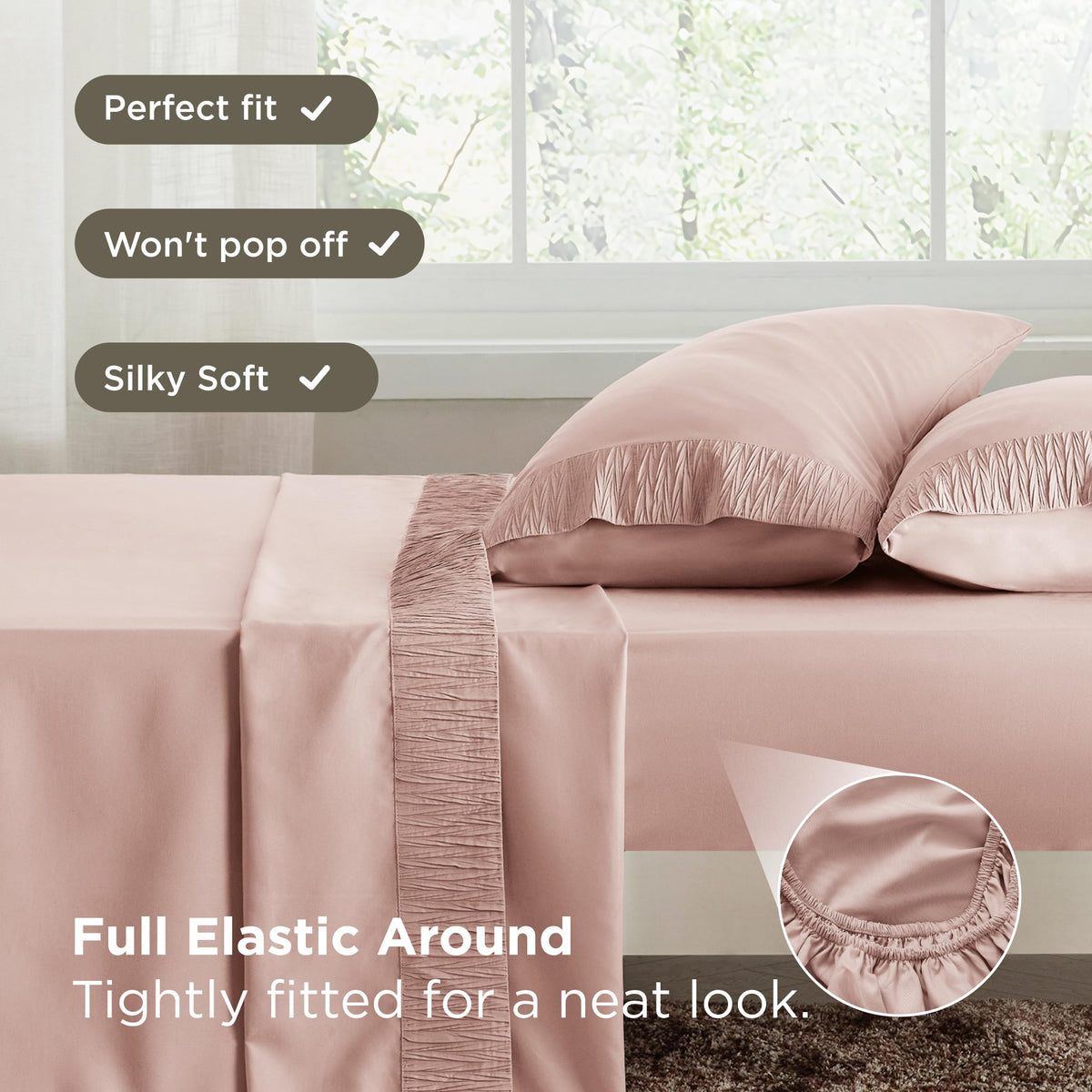 Bedsure machine-washable bedding ready for easy care