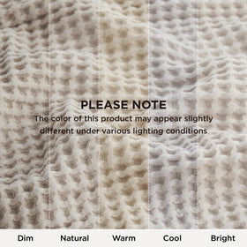 Bedsure machine-washable blanket close-up highlights easy care and care efficiency.