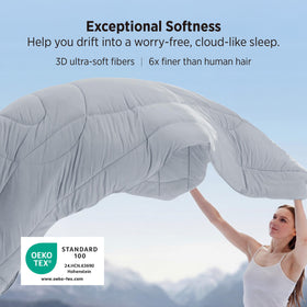 Bedsure machine-washable cooling blanket simplifies care and maintenance.