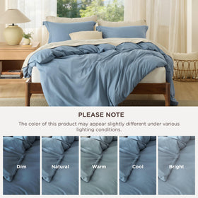 Bedsure microfiber fabric close-up shows plush softness and smooth texture.