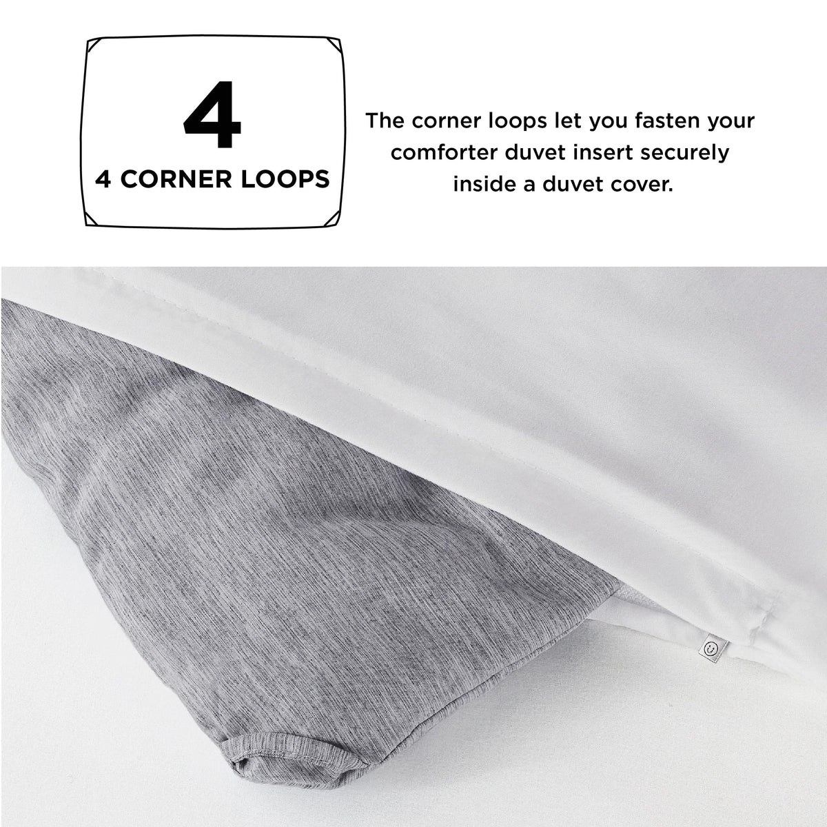 Bedsure microfiber cloud-like fill provides breathable warmth and loft.