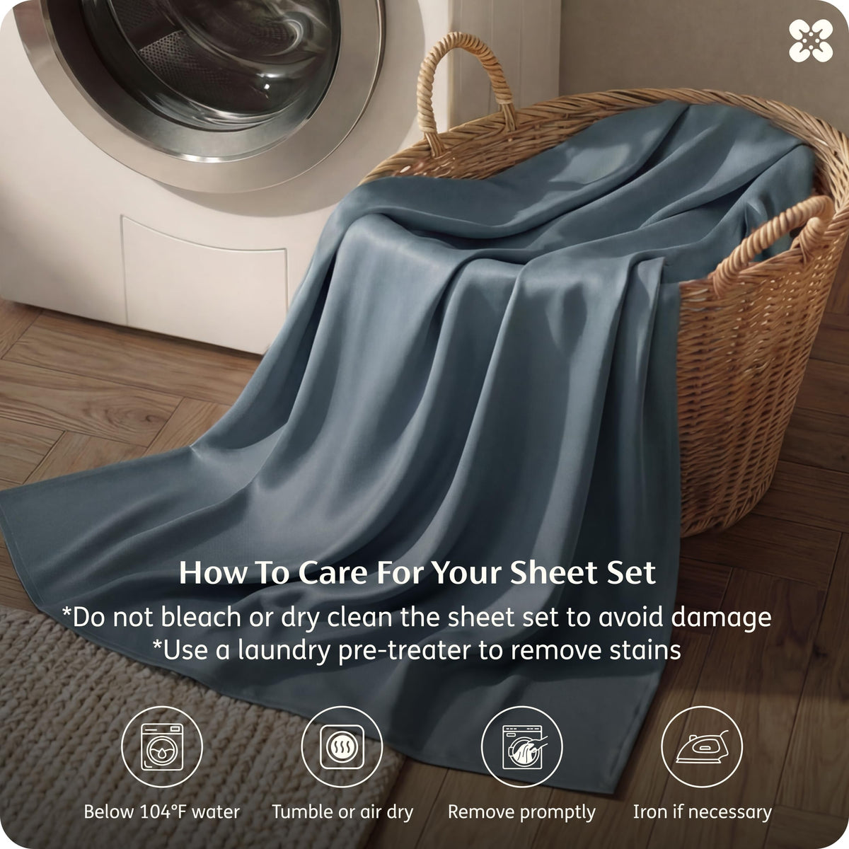 Bedsure breathable moisture-wicking sheets promote all-night comfort.