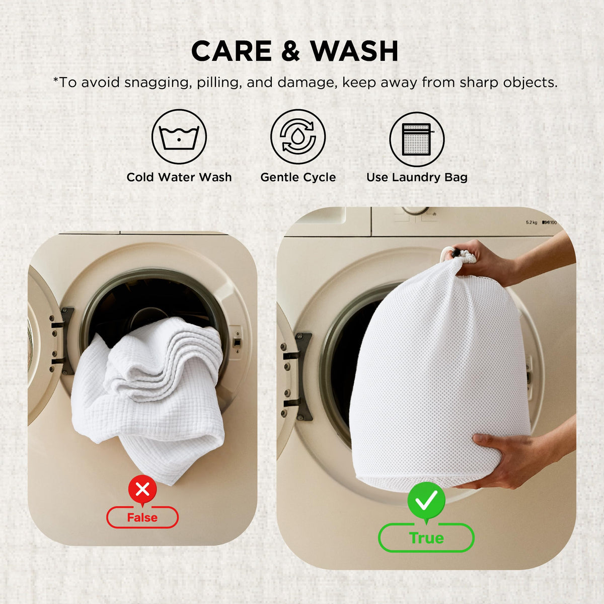 Bedsure muslin blanket anti-static skin-friendly fabric gentle on skin.