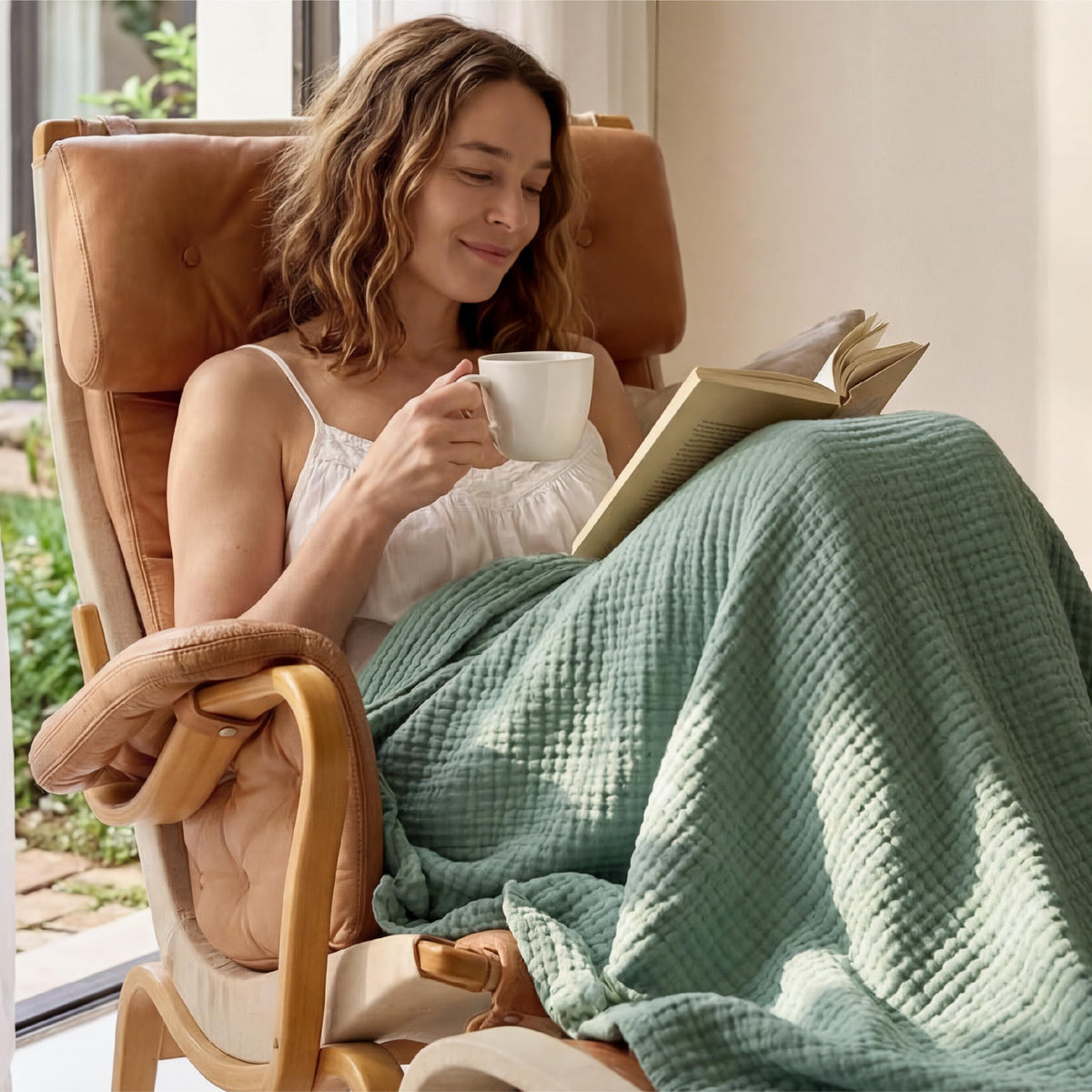 Bedsure muslin blanket is easy to care and long-lasting after washing