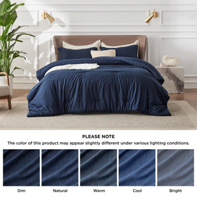 Bedsure folded set highlights compact presentation and gift-ready packaging