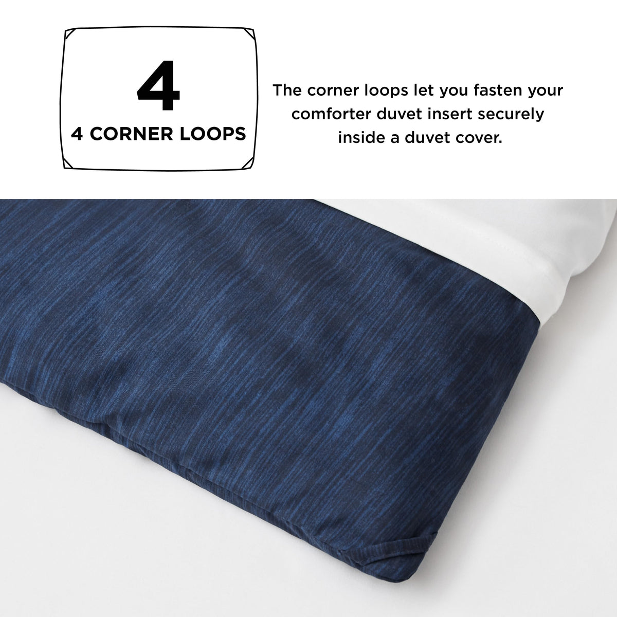 Bedsure pillow sham close-up shows secure hem and snug pillow fit