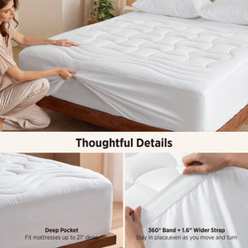 Bedsure noiseless padded bed cover for quiet nights