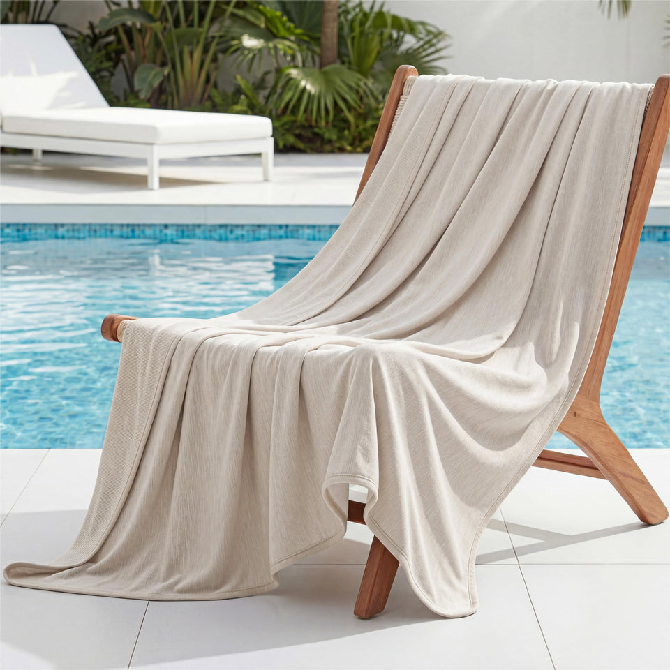 Bedsure cooling blanket on bed offers instant relief for hot sleepers.