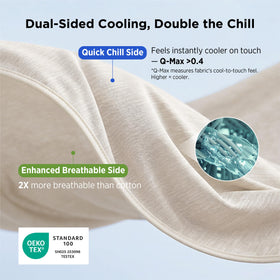 Bedsure blanket reversible design with cooling and bamboo-rayon sides.