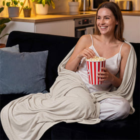 Bedsure travel-ready blanket compact for on-the-go comfort.