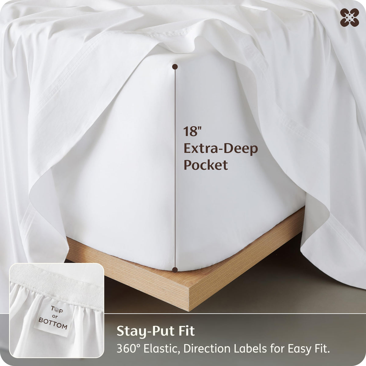 Bedsure OEKO-TEX certified skin-friendly fabric option for sensitive skin.