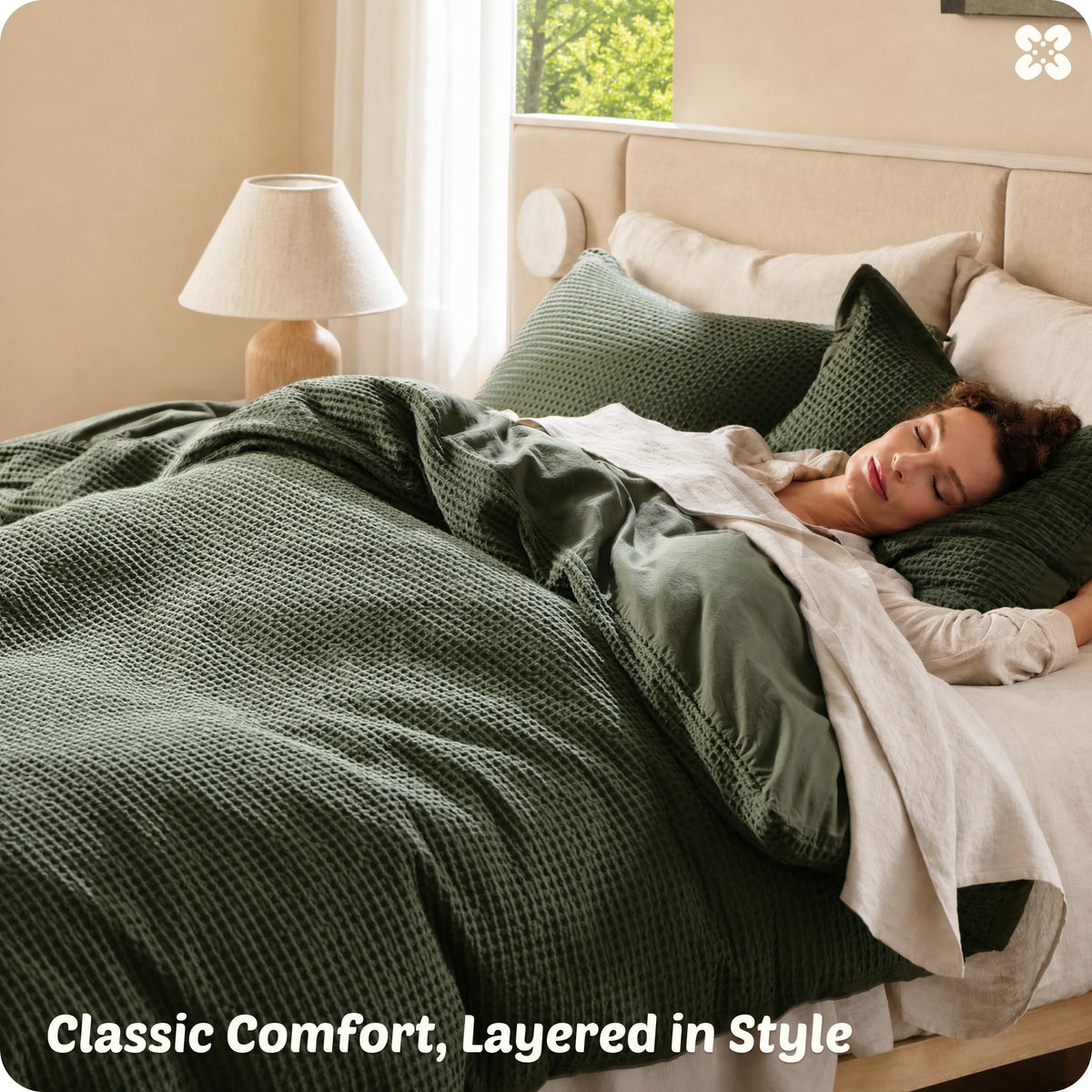 Bedsure OEKO-TEX certified label indicating skin-friendly fabric