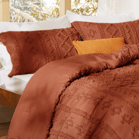 Bedsure OEKO-TEX certified tag close-up highlights durable, color-safe fabric.