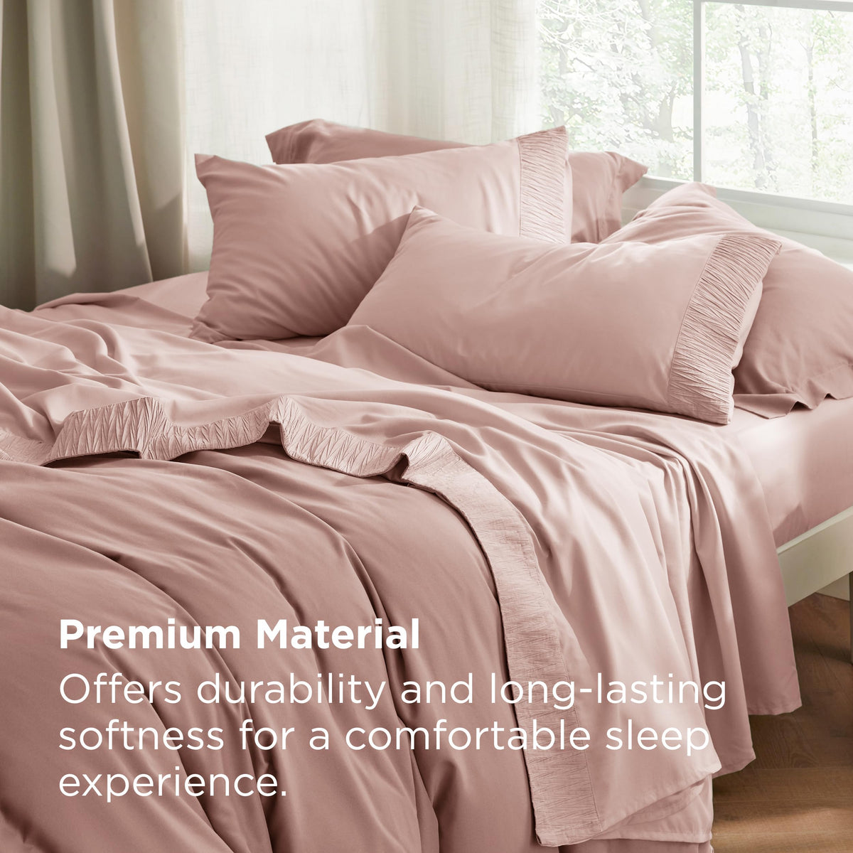 Bedsure OEKO-TEX label indicates skin-friendly bedding quality