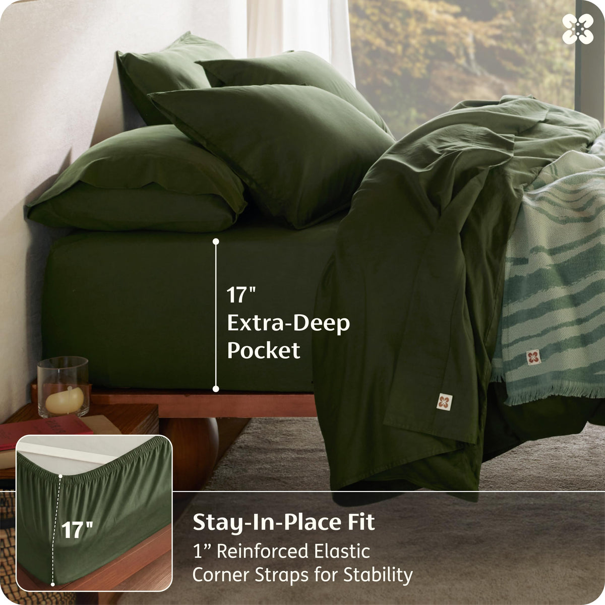 Bedsure corner straps keep sheets aligned through night movement