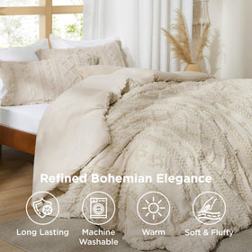 Bedsure oversized king comforter measures 120in x 98in for draped elegance