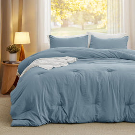 Bedsure comforter in reverse side color adds subtle elegance to any bedroom.