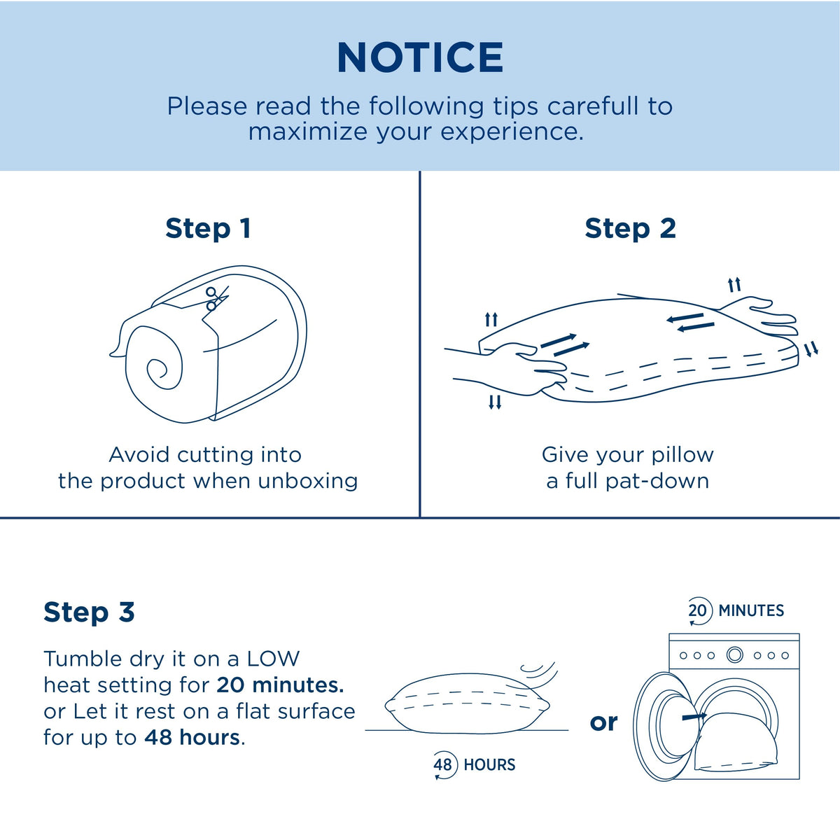 Bedsure packaging image showing premium two-pillow set.