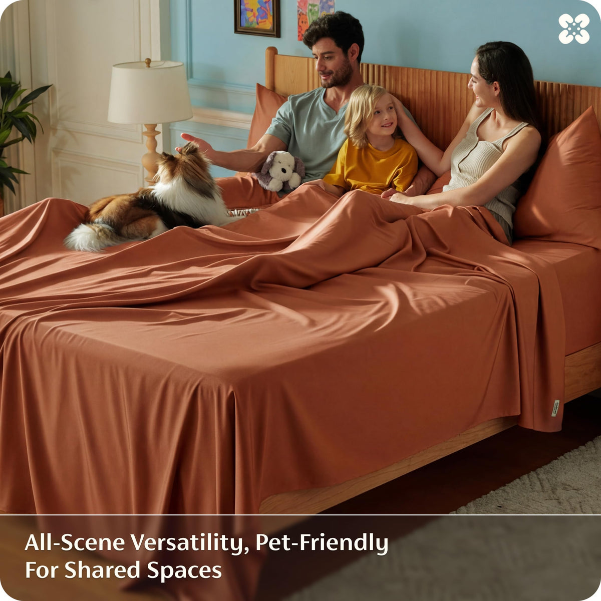 Bedsure packaging for queen sheet set shown for easy gifting.