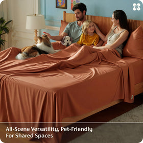Bedsure packaging for queen sheet set shown for easy gifting.