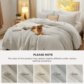 Bedsure packaging and stitching detail highlighting durability