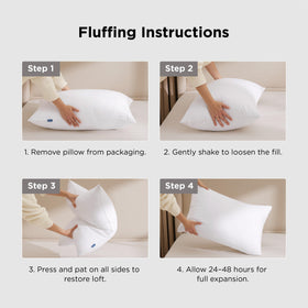 Bedsure king pillows with bedding create a hotel-like bedroom scene.