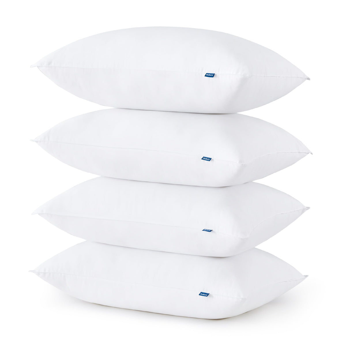 Bedsure king 4-pack pillow close-up shows plush cloud-soft comfort.