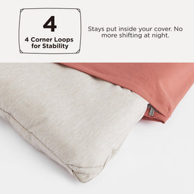 Bedsure pillow shams measuring 20 by 26 inches coordinate with the set for a polished look.