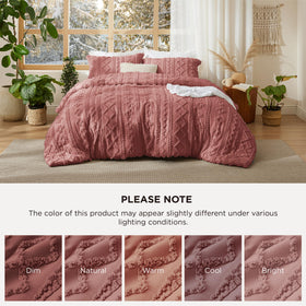 Bedsure pillow shams 20x26 displayed alongside the comforter for a complete look