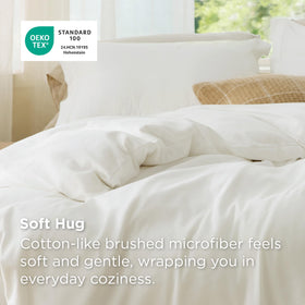 Bedsure cream white pillow shams 20x36 add cohesive, easy-care styling.