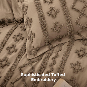 Bedsure pillow shams measure 20 by 36 inches to complete the set.