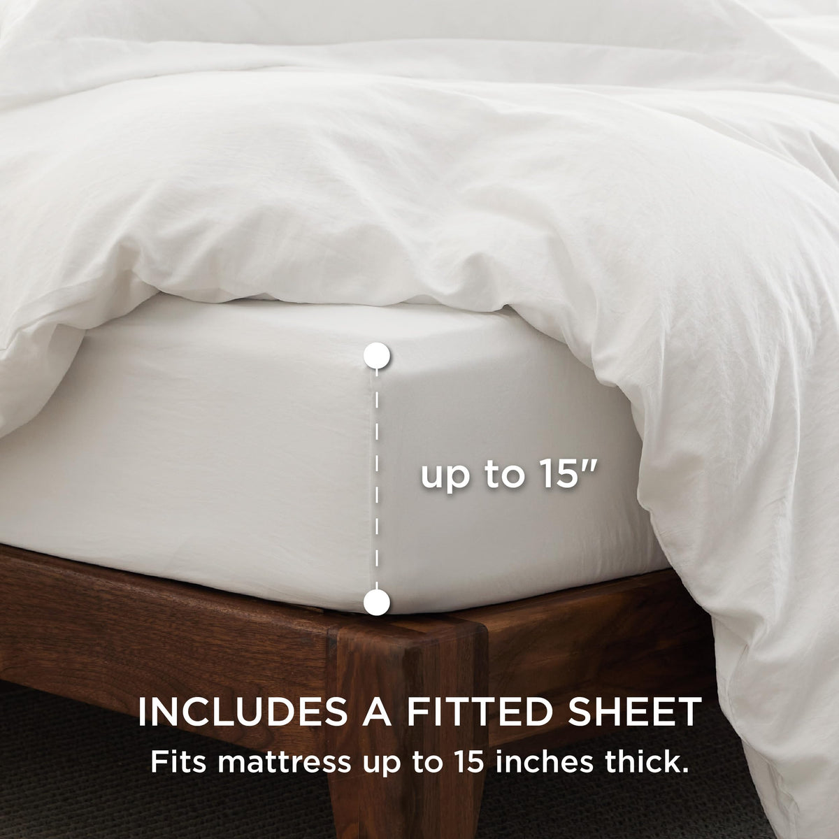 Bedsure king pillow shams pair with the set for a coordinated look.