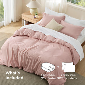 Bedsure pillow shams pair creates a polished hotel-like bed.
